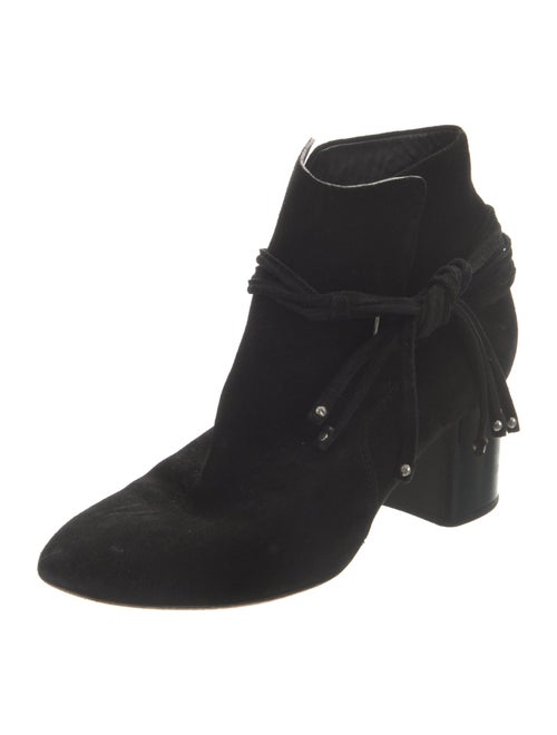 Rag & Bone Suede Fringe Trim Accent Boots