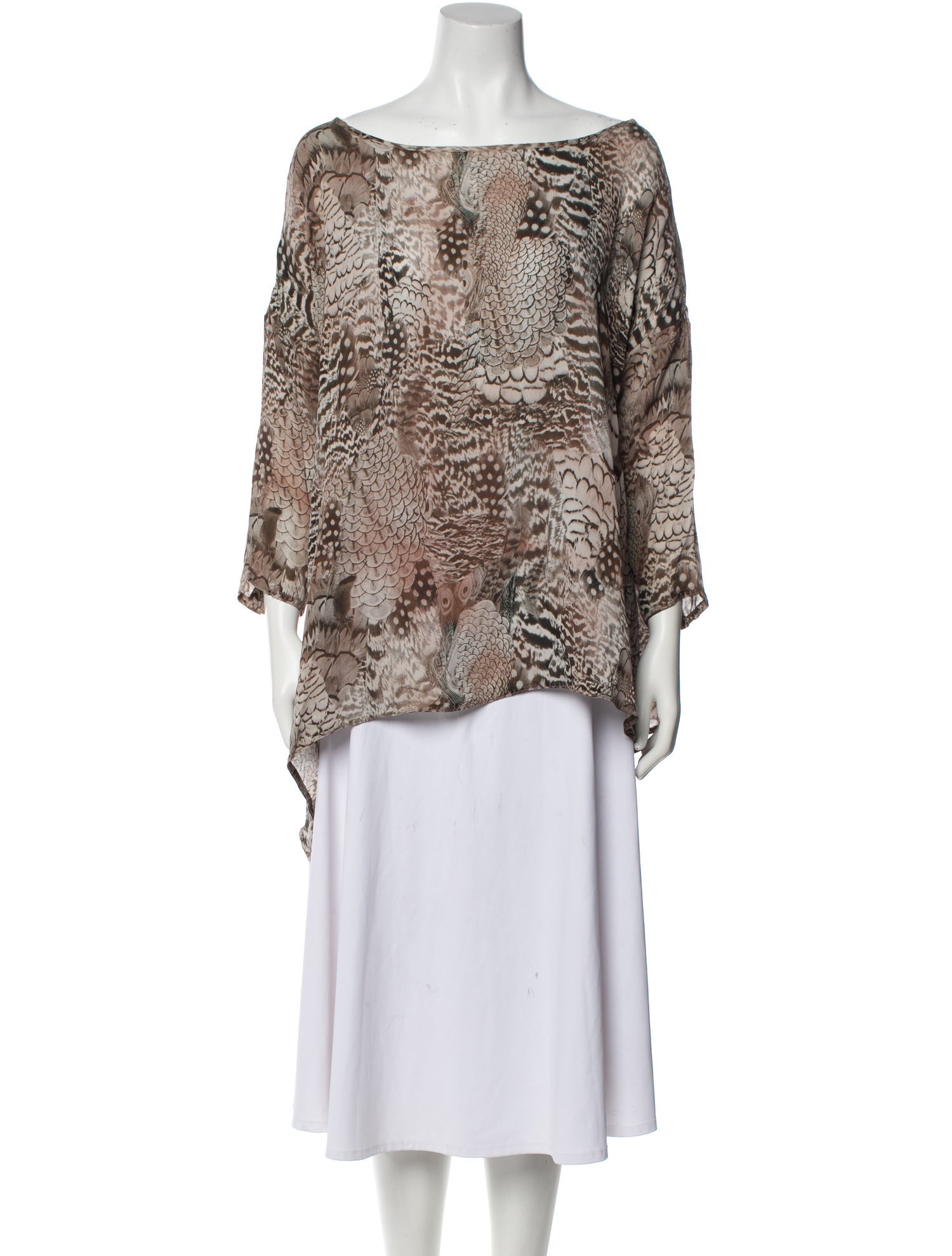 Rag & Bone Silk Animal Print Blouse