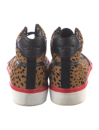 Rag & Bone Suede Animal Print Sneakers