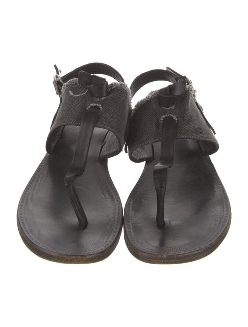 Rag & Bone Leather Raw-Edge Trim Slingback Sandals