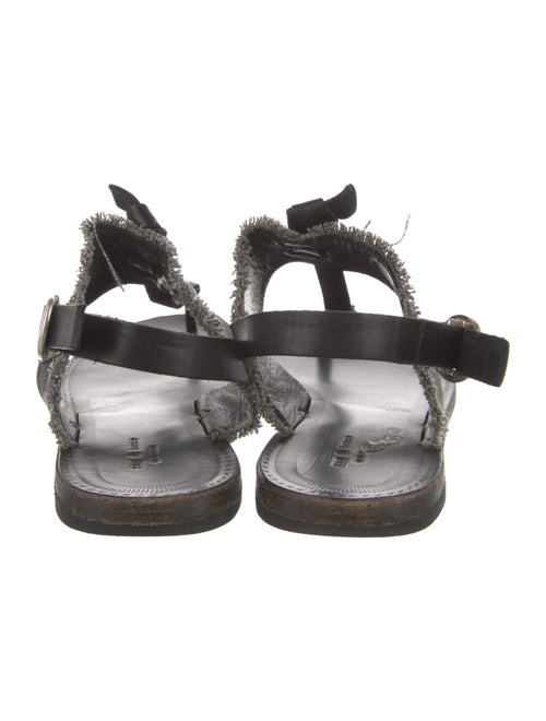 Rag & Bone Leather Raw-Edge Trim Slingback Sandals