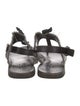 Rag & Bone Leather Raw-Edge Trim Slingback Sandals