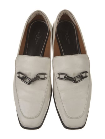 Rag & Bone Leather Chain-Link Accents Loafers