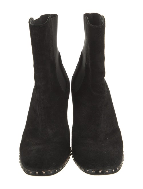 Rag & Bone Suede Studded Accents Chelsea Boots