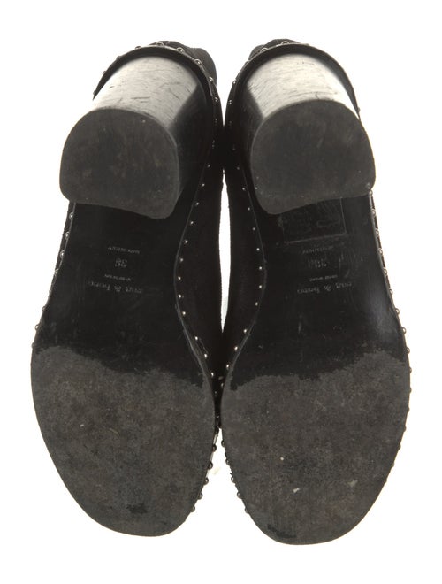 Rag & Bone Suede Studded Accents Chelsea Boots