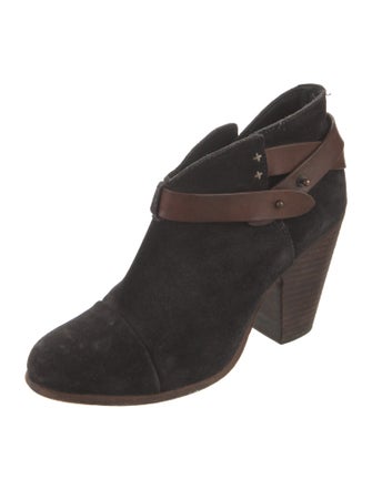 Rag & Bone Suede Leather Trim Embellishment Boots