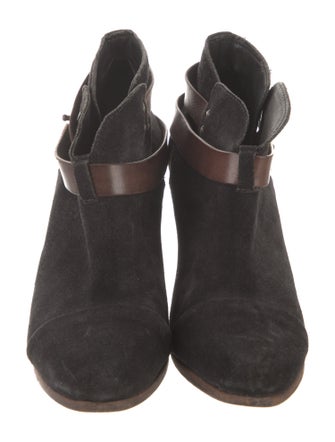 Rag & Bone Suede Leather Trim Embellishment Boots