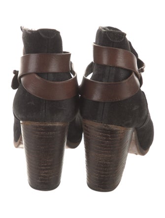 Rag & Bone Suede Leather Trim Embellishment Boots