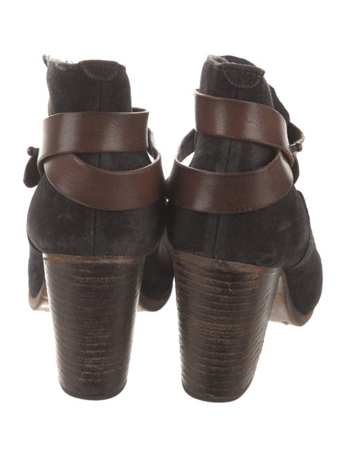 Rag & Bone Suede Leather Trim Embellishment Boots