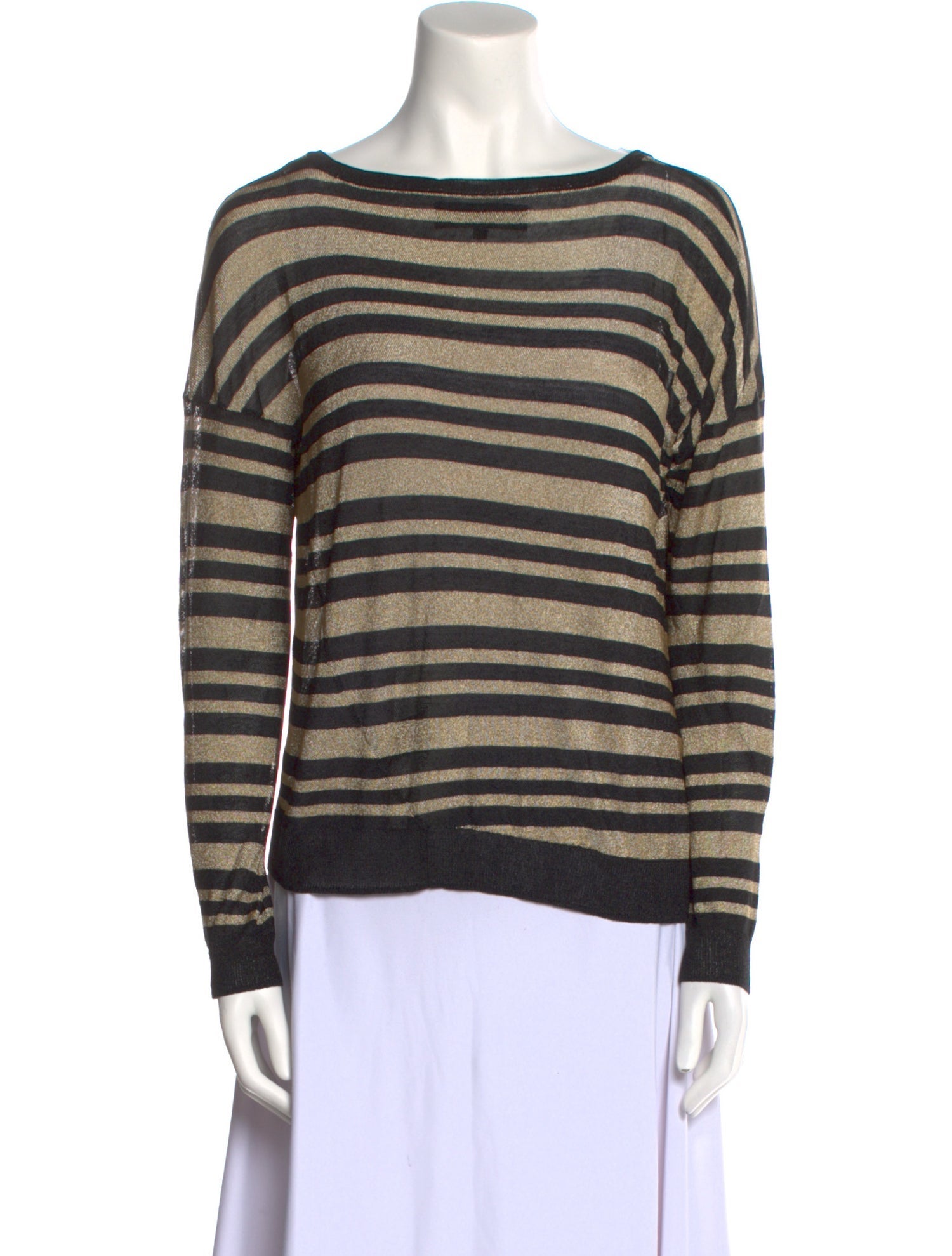 Rag & Bone Striped Bateau Neckline Sweater