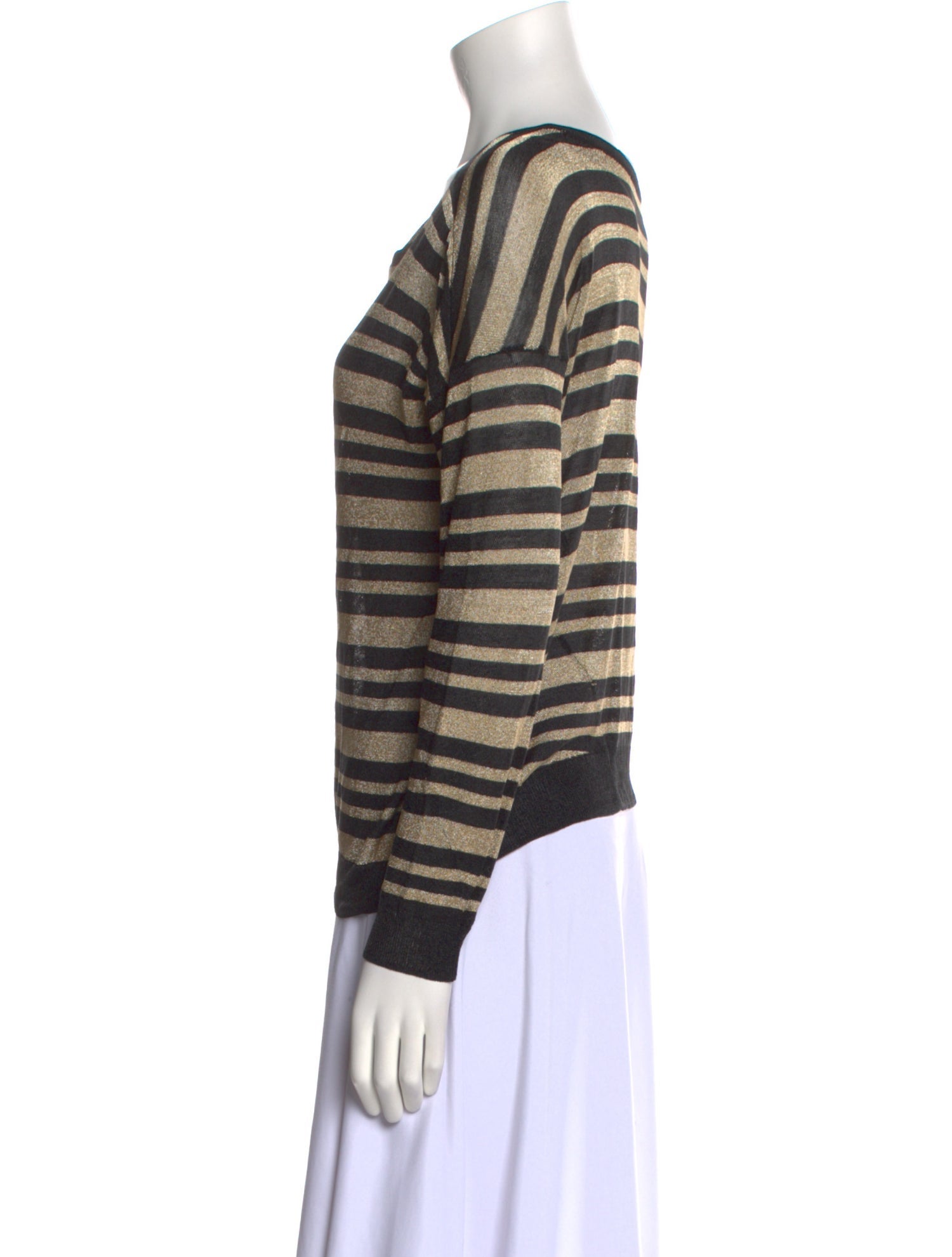 Rag & Bone Striped Bateau Neckline Sweater