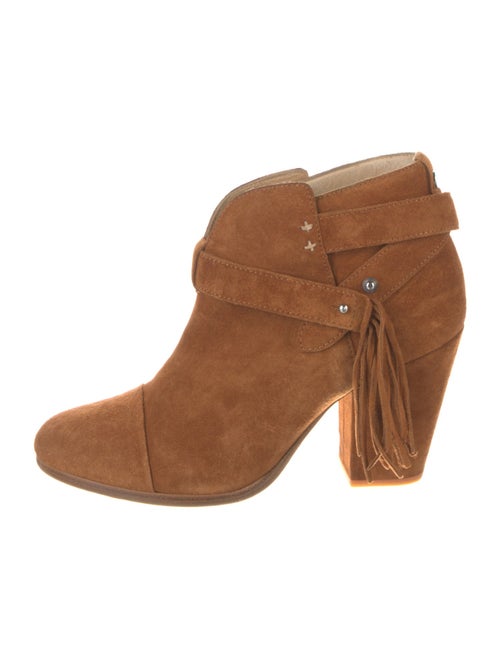 Rag & Bone Suede Fringe Trim Accent Boots