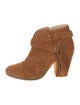 Rag & Bone Suede Fringe Trim Accent Boots