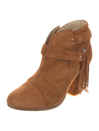 Rag & Bone Suede Fringe Trim Accent Boots