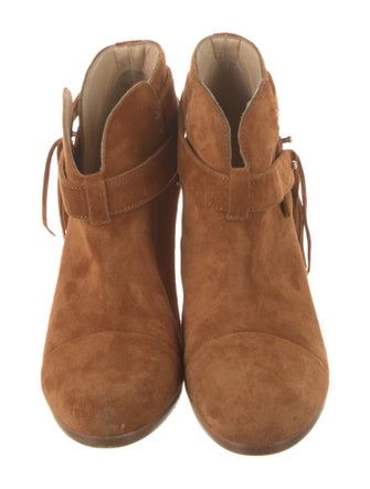 Rag & Bone Suede Fringe Trim Accent Boots