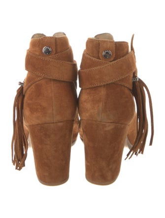 Rag & Bone Suede Fringe Trim Accent Boots