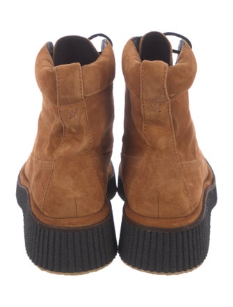 Rag & Bone Suede Animal Print Combat Boots