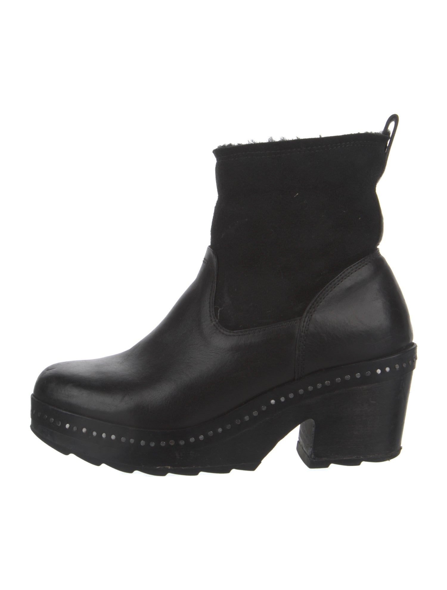 Rag & Bone Leather Studded Accents Sock Boots