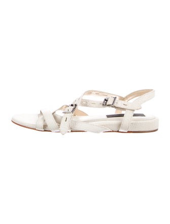 Rag & Bone Leather Lasercut Accents Slingback Sandals