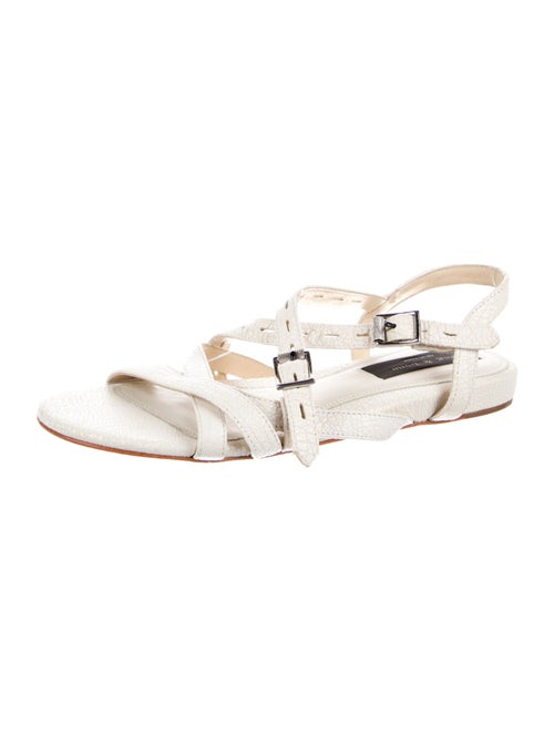 Rag & Bone Leather Lasercut Accents Slingback Sandals