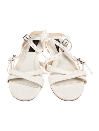 Rag & Bone Leather Lasercut Accents Slingback Sandals