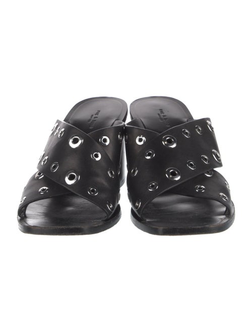 Rag & Bone Leather Studded Accents Slides
