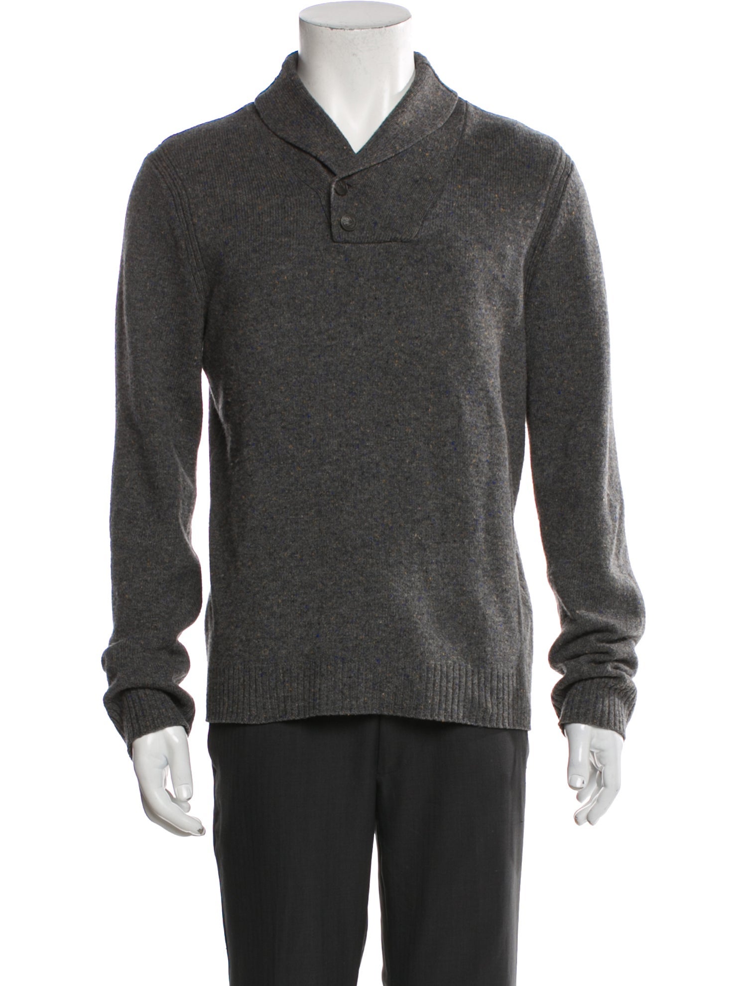 Rag & Bone V-Neck Long Sleeve Polo Sweater