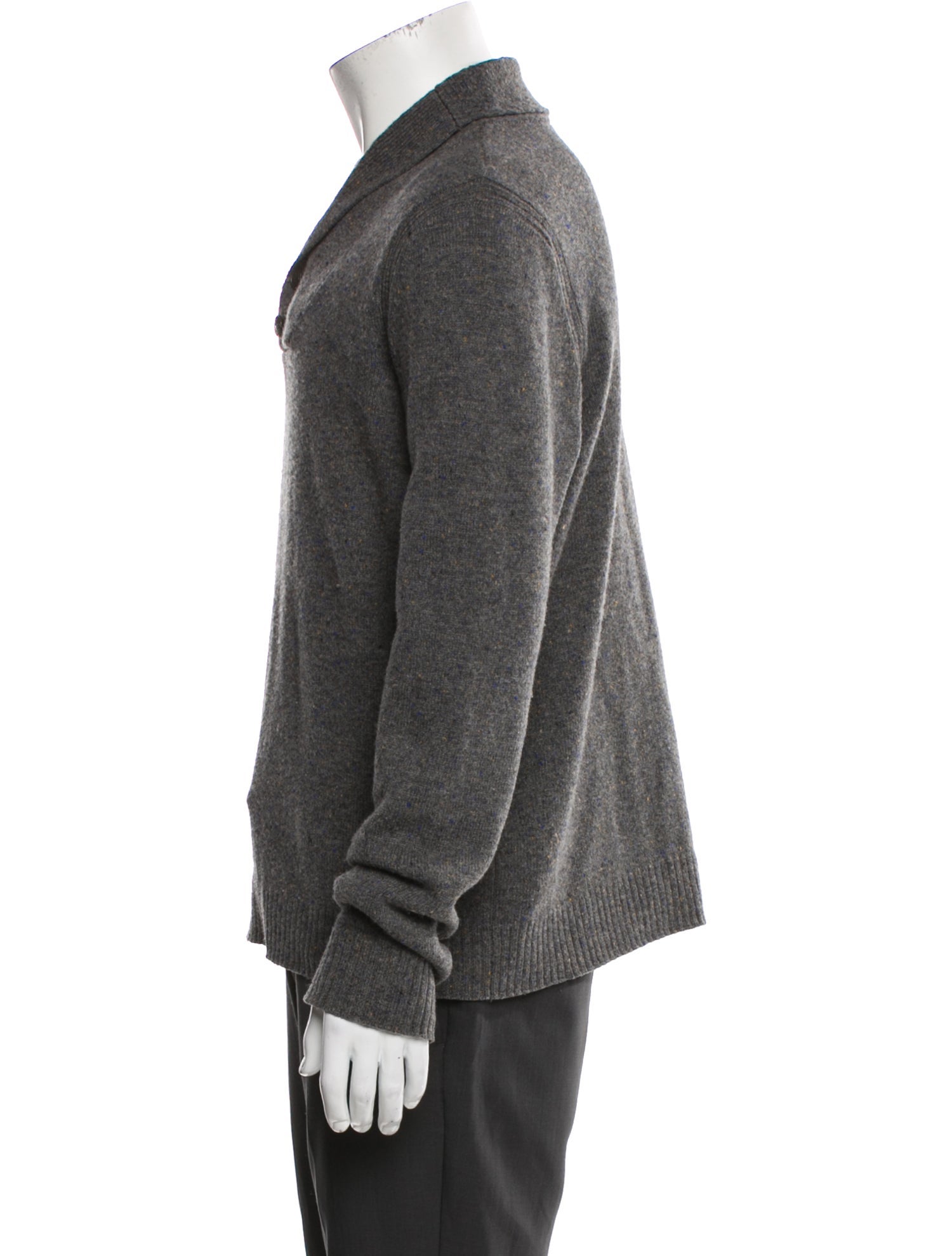 Rag & Bone V-Neck Long Sleeve Polo Sweater