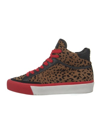 Rag & Bone Suede Animal Print Sneakers
