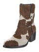 Rag & Bone Ponyhair Animal Print Moto Boots