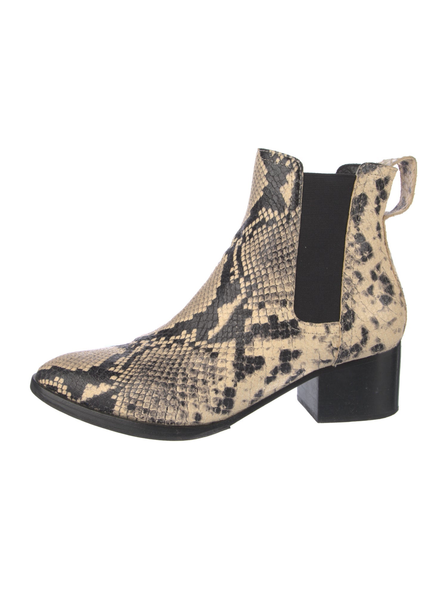 Rag & Bone Snakeskin Animal Print Chelsea Boots