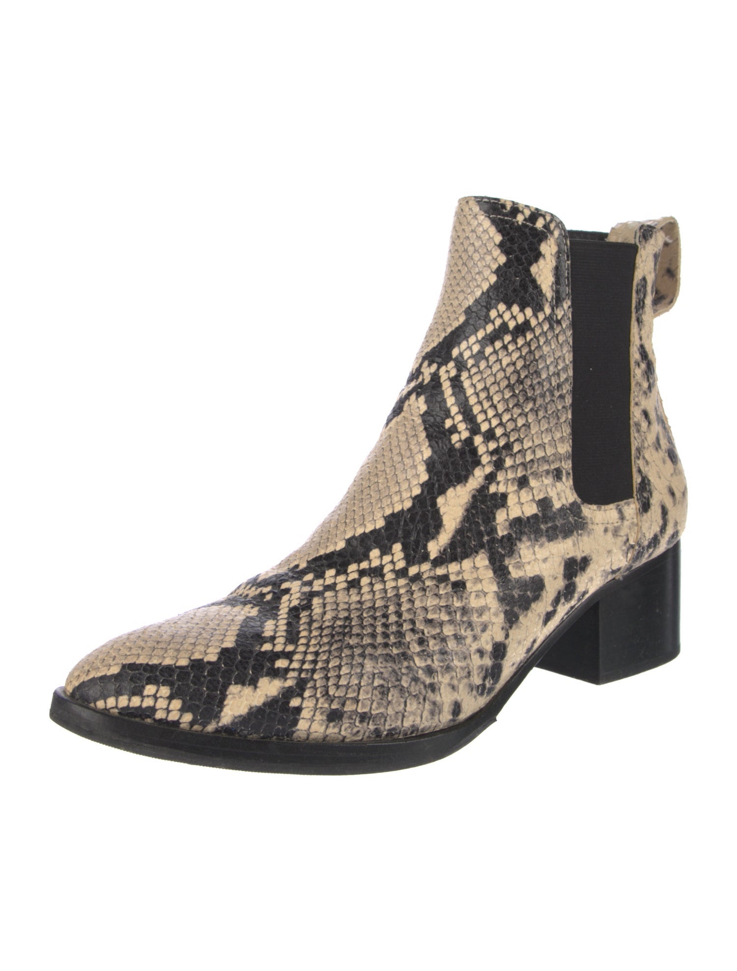 Rag & Bone Snakeskin Animal Print Chelsea Boots