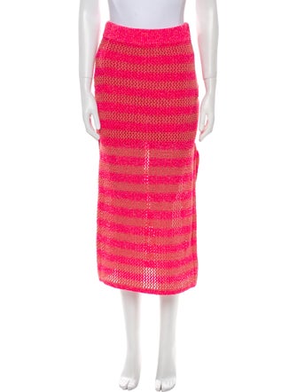 Rag & Bone Striped Midi Length Skirt