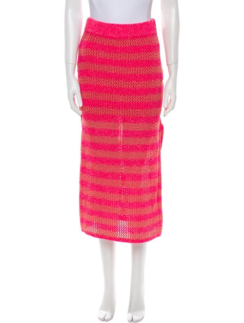 Rag & Bone Striped Midi Length Skirt