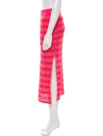 Rag & Bone Striped Midi Length Skirt