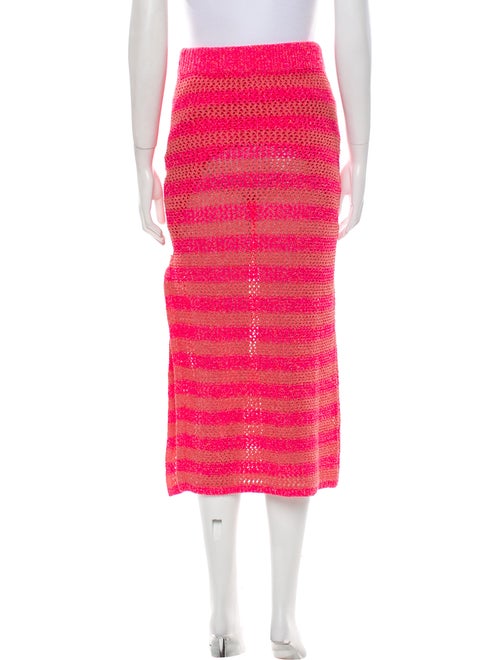 Rag & Bone Striped Midi Length Skirt