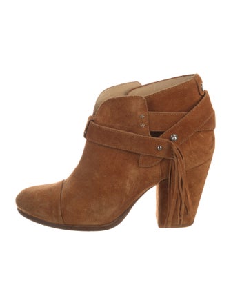 Rag & Bone Suede Fringe Trim Accent Boots