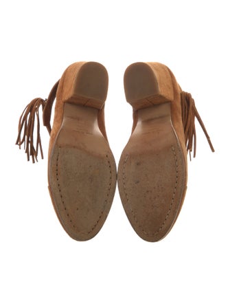 Rag & Bone Suede Fringe Trim Accent Boots