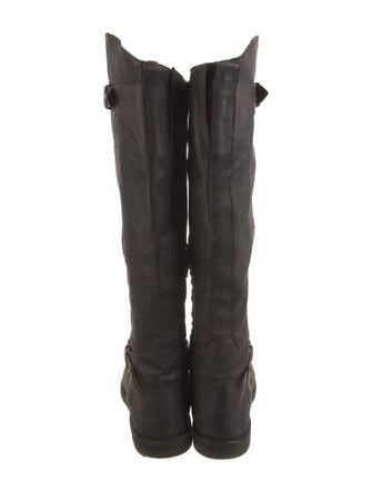 Rag & Bone Leather Leather Trim Embellishment Riding Boots