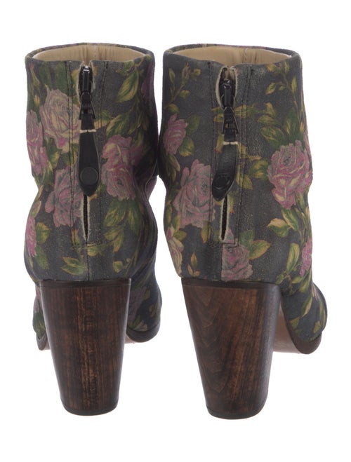 Rag & Bone Suede Floral Print Boots