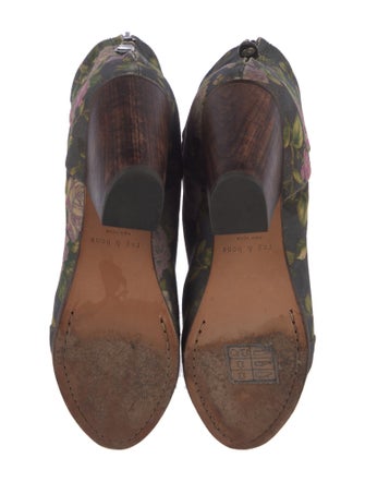 Rag & Bone Suede Floral Print Boots