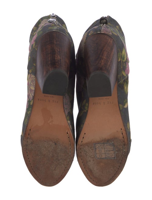 Rag & Bone Suede Floral Print Boots