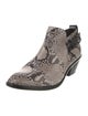 Rag & Bone Leather Animal Print Lace-Up Boots