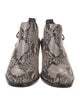 Rag & Bone Leather Animal Print Lace-Up Boots