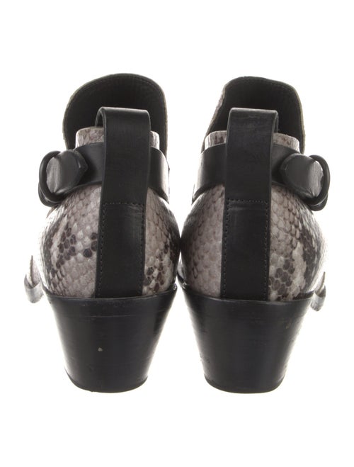 Rag & Bone Leather Animal Print Lace-Up Boots