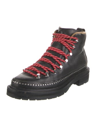 Rag & Bone Leather Studded Accents Hiking Boots