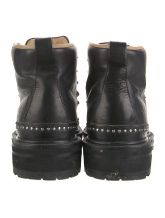 Rag & Bone Leather Studded Accents Hiking Boots