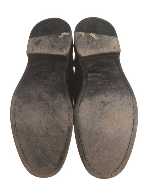 Rag & Bone Leather Fur Trim Combat Boots