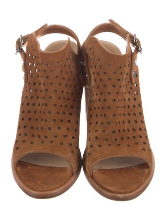 Rag & Bone Suede Cutout Accent Slingback Sandals