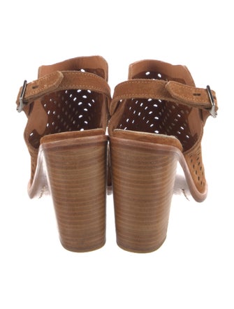 Rag & Bone Suede Cutout Accent Slingback Sandals